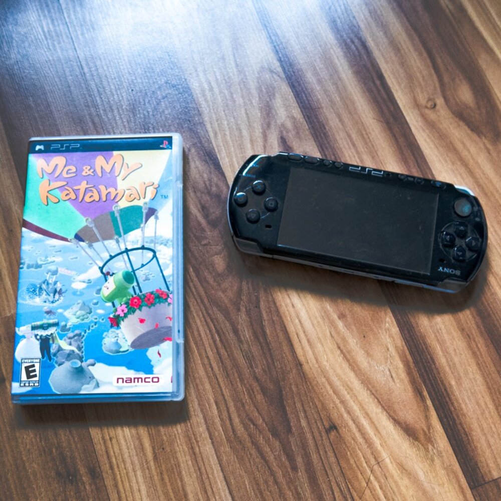 Sony PlayStation Portable PSP-2001 Black Handheld Console Bundle - No Battery